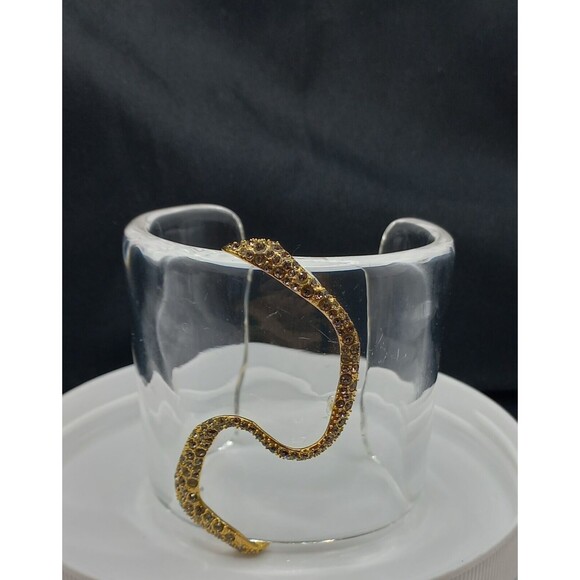 Alexis Bittar Spring/Summer 2013 Lucite Bracelet w/Golden Snake Statemen… - Picture 6 of 16